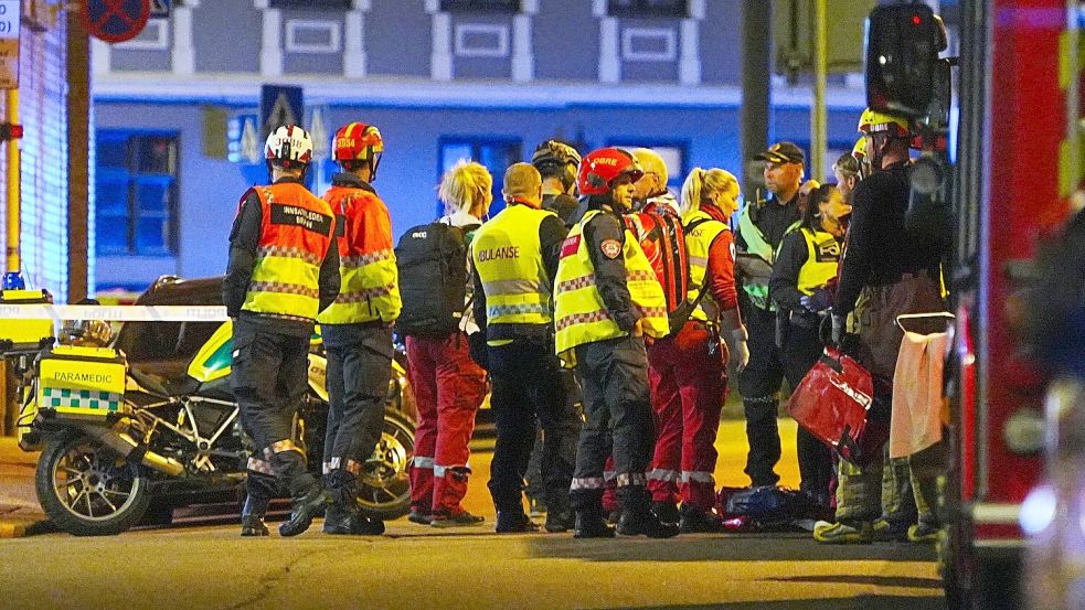 Im Zentrum von Oslo ist es am Abend zu einer Explosion gekommen. Foto: Terje Pedersen/NTB/dpa
