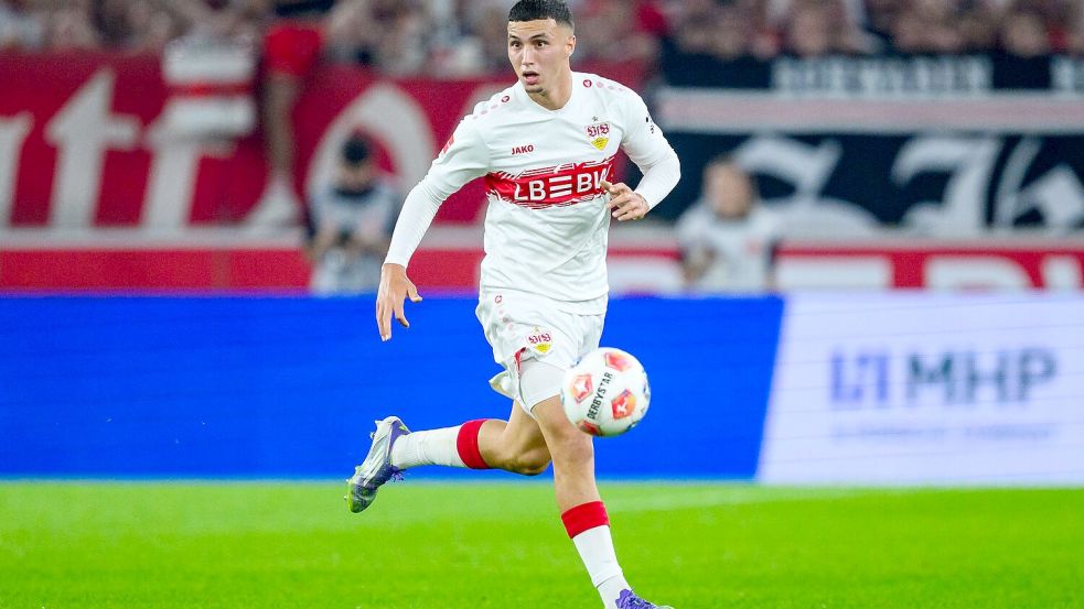 Bilal El Khannouss soll das Spiel des VfB Stuttgart prägen Foto: Tom Weller