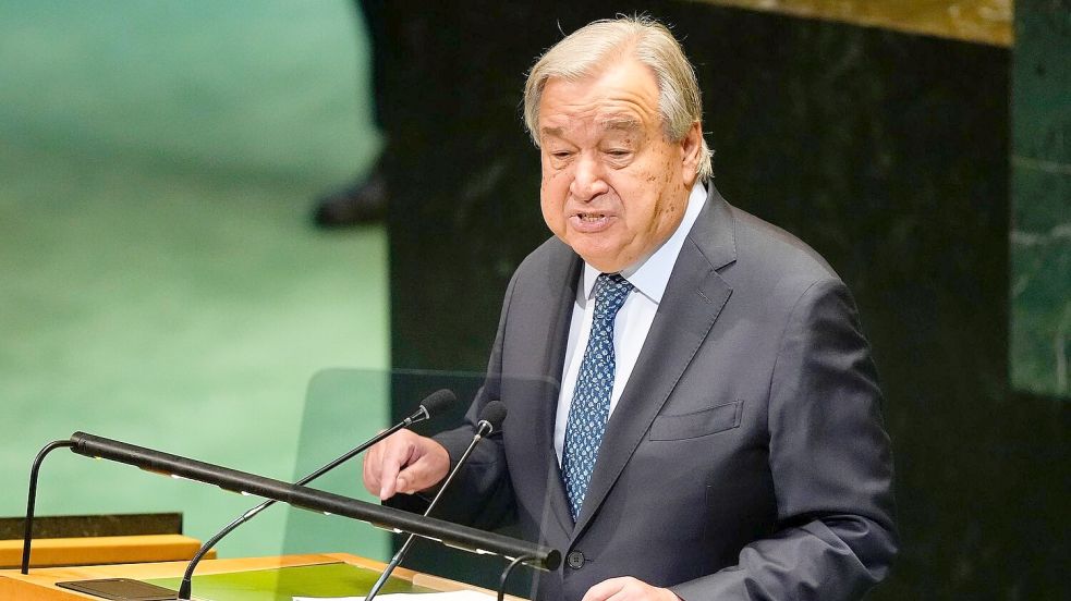 UN-Generalsekretär António Guterres. (Archivbild) Foto: Yuki Iwamura/AP/dpa