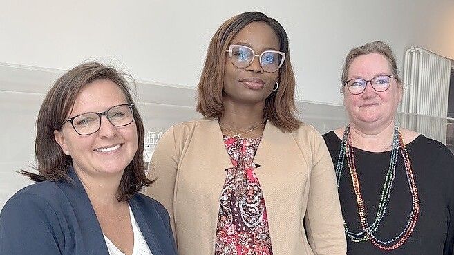 Ein Team: (von links) Julia Noglik, Franca Osakue und Sonja Wagner. Foto: Teschke