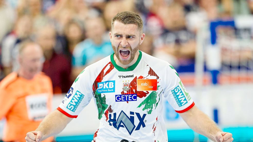 Der SC Magdeburg mit Lukas Mertens warf zum Auftakt der Club-Weltmeisterschaft 50 Tore. Foto: Frank Molter