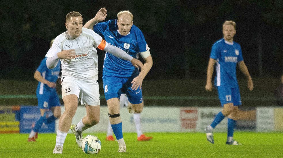 Ole Eucken (rechts) hatte für Papenburg die große Chance zum Ausgleich. Foto: Lohmann