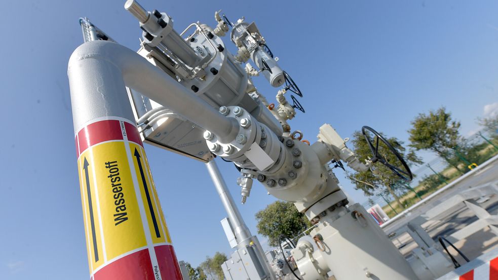 In Upleward in der Krummhörn wurde 2024 eine Wasserstoff-Pilotanlage eröffnet. Die Region nimmt eine Vorreiterrolle in Sachen Wasserstoff ein. Foto: Klaus Ortgies/Archiv