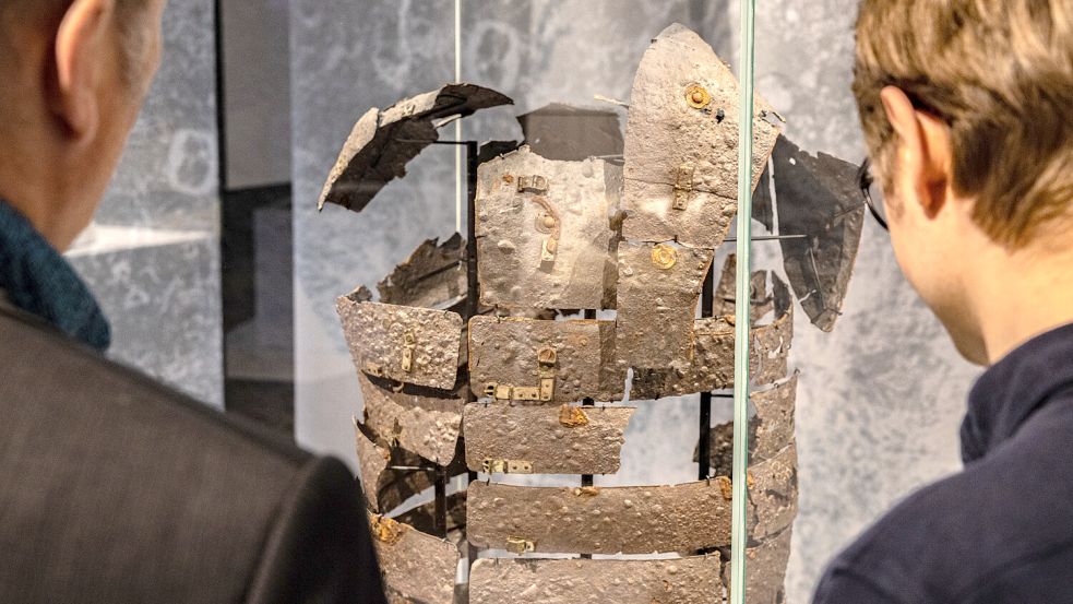 Als bedeutendster Fund bei den Ausgrabungen gilt der römische Schienenpanzer. Foto: Benjamin Beutler