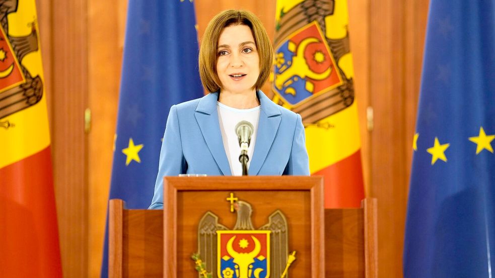 Die prowestliche Präsidentin Maia Sandu will mit einer Mehrheit prowestlicher Kräfte im Parlament den EU-Kurs des Landes fortsetzen. Foto: Vadim Ghirda/AP/dpa