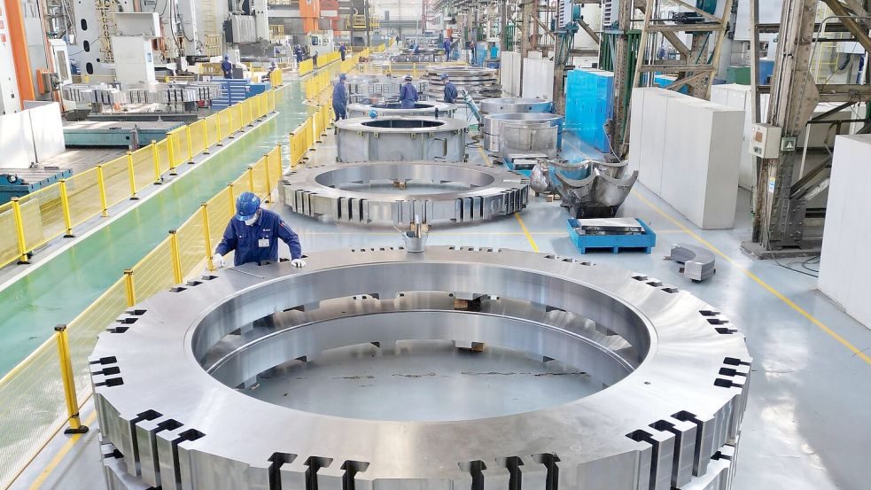 Die Stimmung in Chinas Industriebetrieben ist weiter gedämpft. (Symbolbild) Foto: Liu Yang/XinHua/dpa