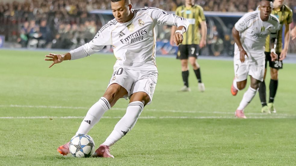 Auf Real-Torjäger Kylian Mbappe ist derzeit Verlass. Foto: Alikhan Sariyev/AP/dpa