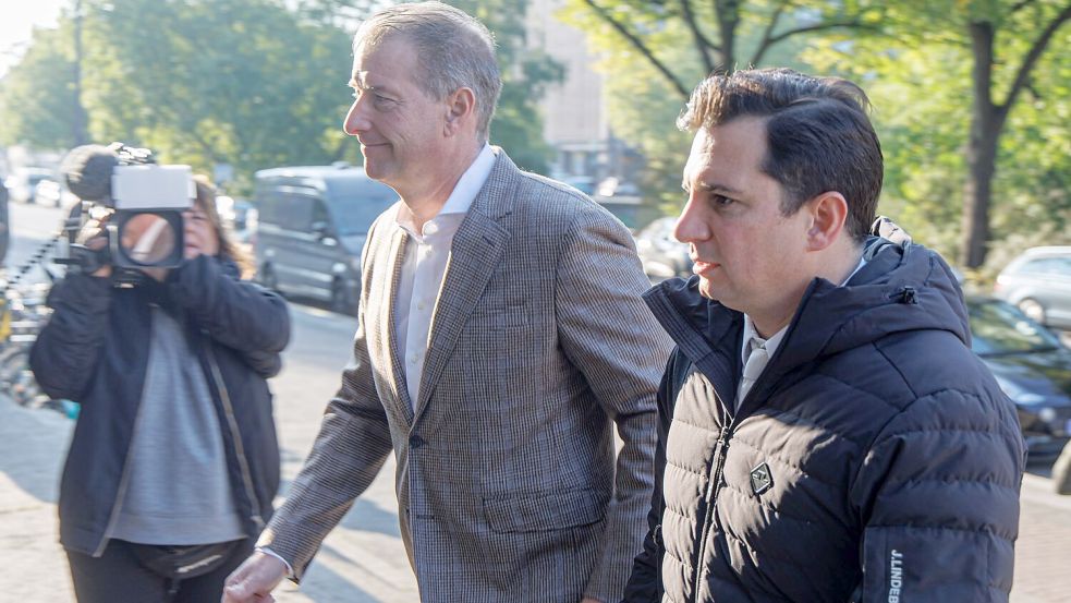 Fünf Verhandlungstage lang hat Christina Blocks Ex-Mann Stephan Hensel (in der Bildmitte) im Prozess um die Entführung der Kinder ausgesagt. Foto: Markus Scholz