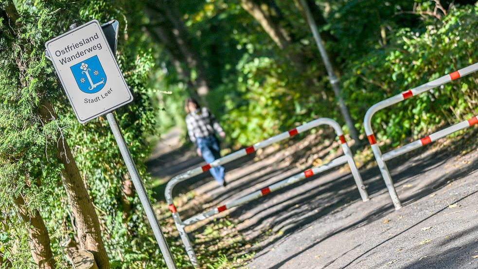 Nun steht der Plan für die Sanierung des Ostfriesland-Wanderwegs in der Stadt Leer. Foto: Klaus Ortgies/Archiv
