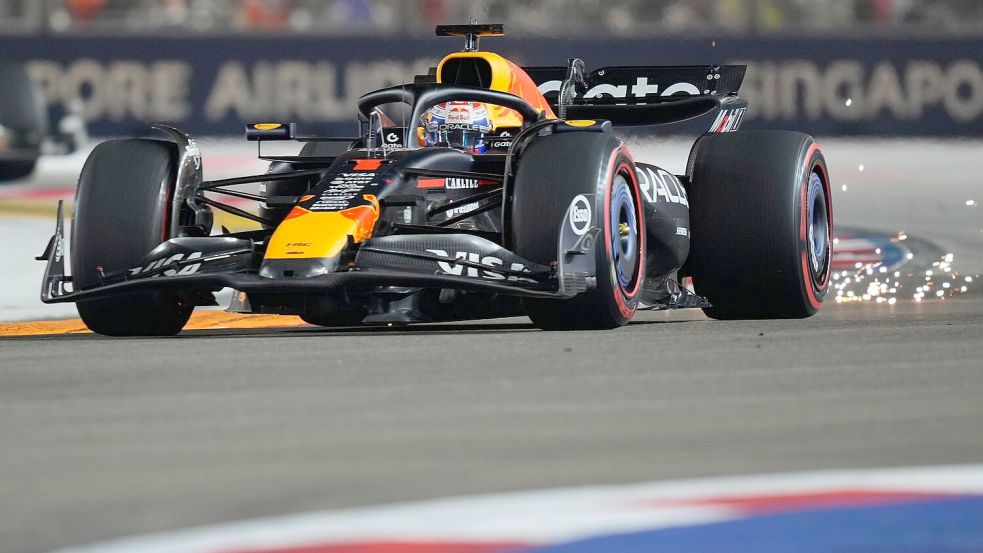 Max Verstappen muss weiter auf seinen ersten Singapur-Sieg warten. Foto: Vincent Thian/AP/dpa