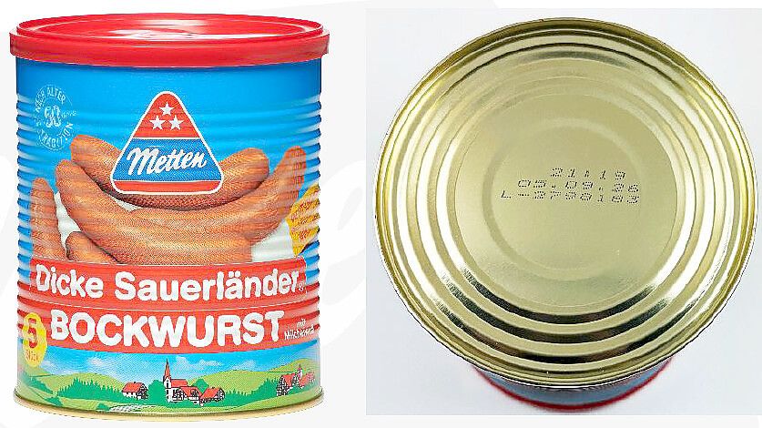 Wer Bockwürste dieser Marke gekauft hat, sollte prüfen, ob sein Produkt von dem Rückruf betroffen ist. Foto: Metten Fleischwaren
