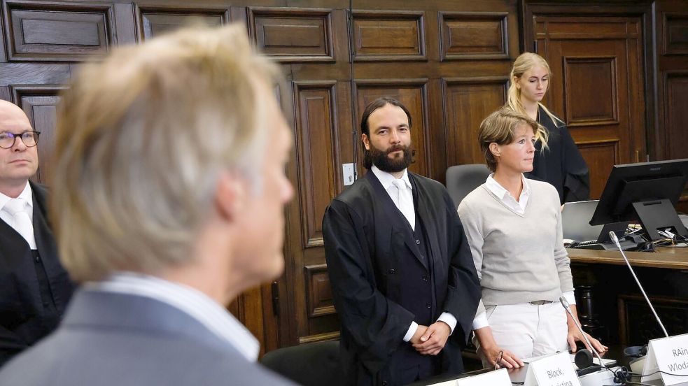 Der Verteidiger von Christina Block wies die Vorwürfe der Nebenklage zurück. Foto: Georg Wendt