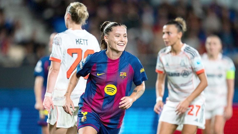 Barcelona und Claudia Pina drehen gegen die Bayern auf Foto: Joan Gosa/XinHua/dpa