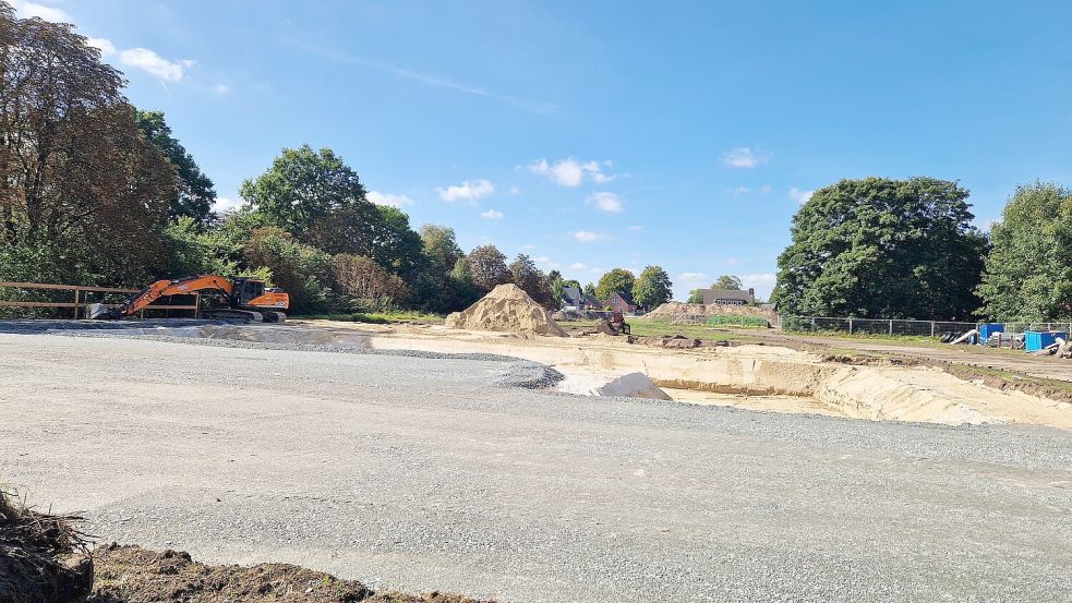 Es tut sich was auf dem Grundstück an der Kommerzienrat-Hesse-Straße 19C. Foto: Tatjana Gettkowski