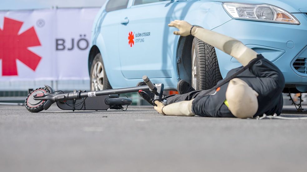 Dieser Unfall wäre wohl lebensgefährlich gewesen. Foto: Guido Kirchner