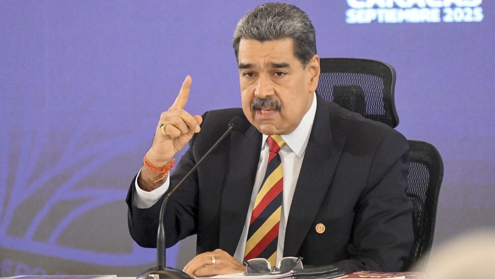 Gegen seine Regierung wehrt sich Machado: Nicolás Maduro Foto: Marcos Salgado/XinHua/dpa