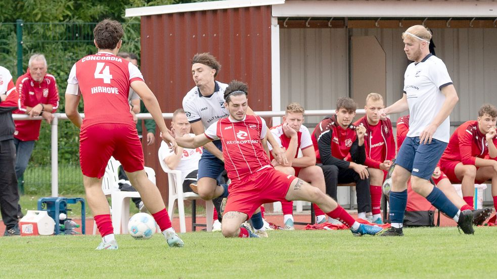 Concordia Ihrhove (Nummer 4 Malte Eden) will mit Einsatz und guter Taktik in Larrelt den nächsten Sieg verbuchen. Foto: Lohmann