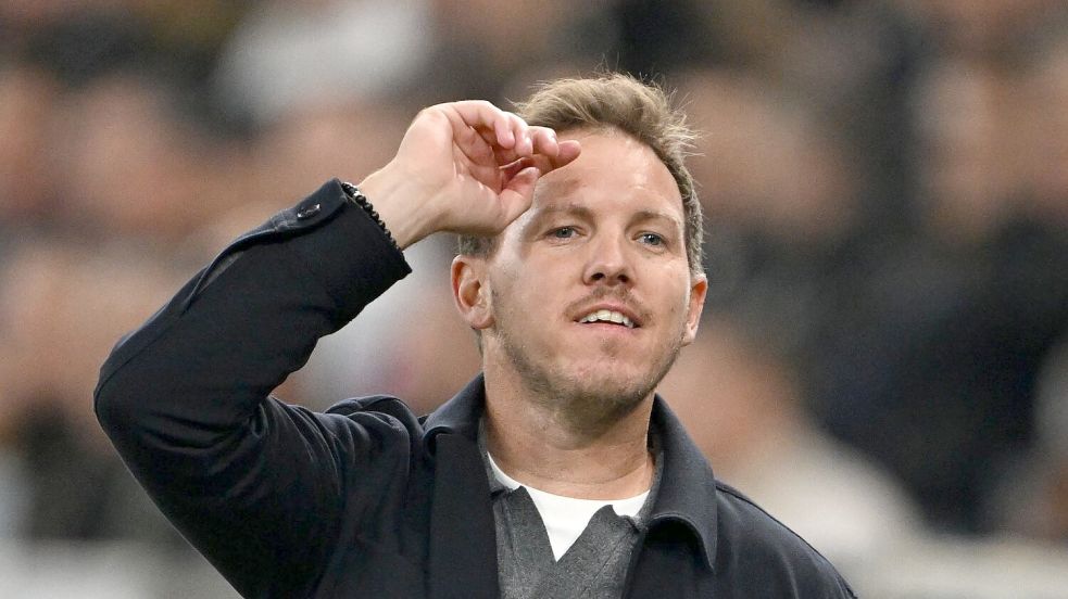 Der Blick geht nach vorne: Julian Nagelsmann erwartet auch in Belfast einen Sieg. Foto: Federico Gambarini
