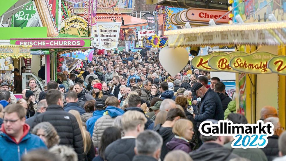 Trotz vieler Besucher blieb das größte Volksfest in Ostfriesland, der Gallimarkt, weitgehend ruhig. Am Sonntag kamen noch einmal viele Besucher. Foto: Klaus Ortgies