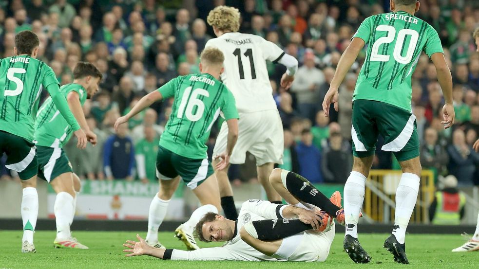 Es ging hart zur Sache in Belfast. Foto: Christian Charisius