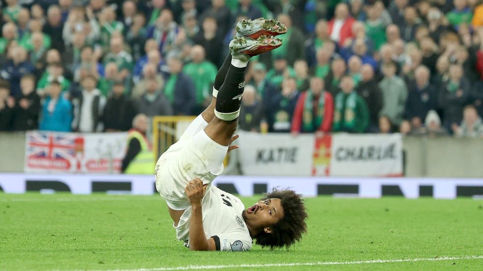Ein glückloser Auftritt von Karim Adeyemi. Foto: Christian Charisius