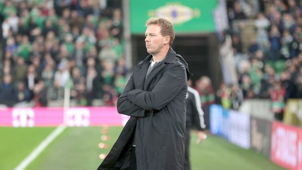 Bundestrainer Julian Nagelsmann äußert sich zur Torwart-Diskussion. Foto: Liam Mcburney