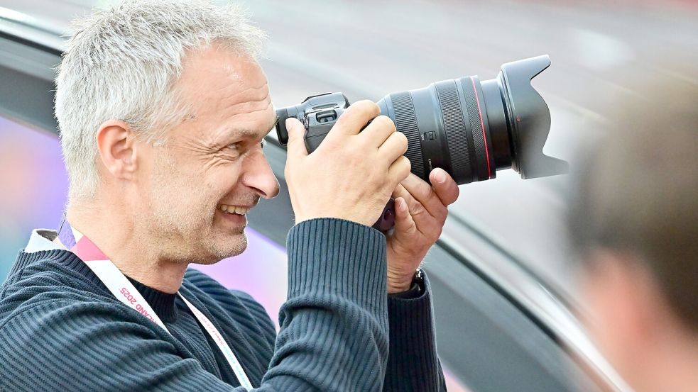 Hat die Nations League mit einem veränderten Kader im Blick: DFB-Chefcoach Christian Wück. (Archivbild) Foto: Sebastian Christoph Gollnow