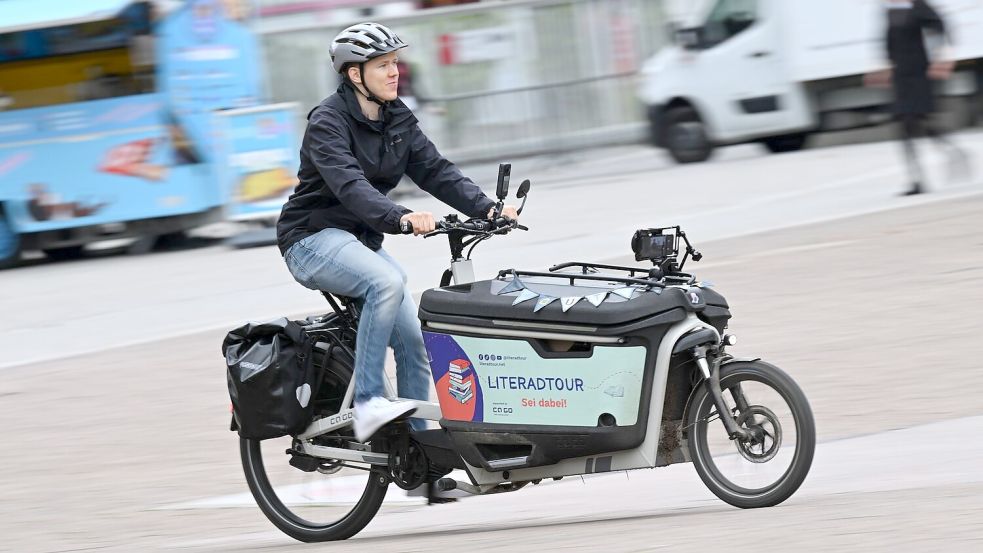 Lennart Schaefer saß fast 11.000 Kilometer im Sattel. Foto: Arne Dedert