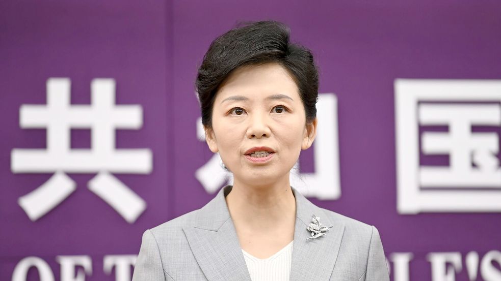 Die Sprecherin von Chinas Handelsministerium äußerte sich zum Handelsstreit. Foto: Johannes Neudecker/dpa