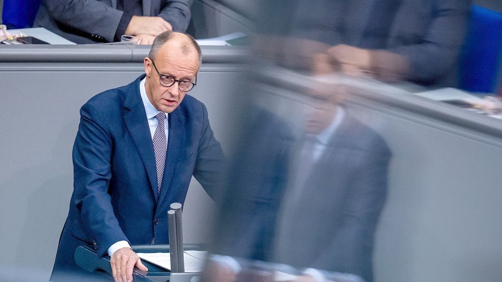 Bundeskanzler Friedrich Merz: Die Bundeswehr soll die „stärkste konventionelle Armee“ in der EU werden. Foto: Michael Kappeler/dpa