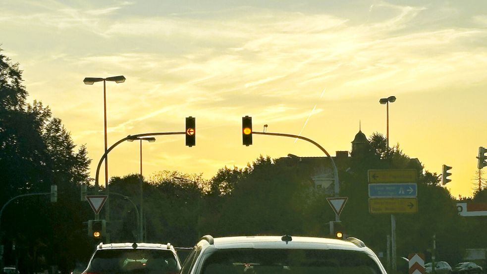 Alles blinkt gelb: Was, wenn die Ampel ausfällt, wie hier an der Spierkreuzung in leer. Foto: privat