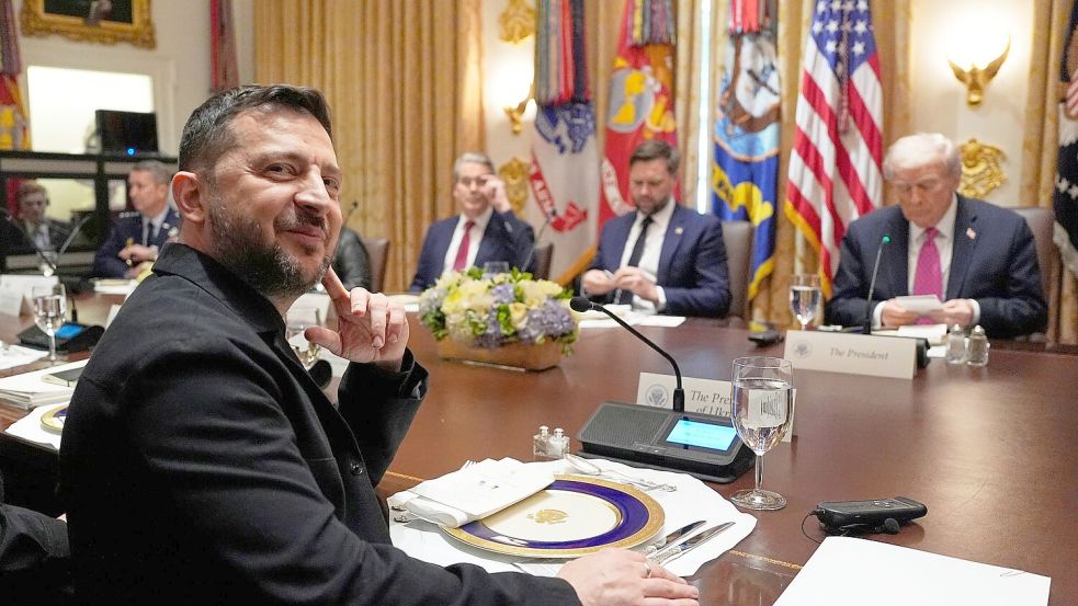 Hofft auf Tomahawks: Der ukrainische Präsident Wolodymyr Selenskyj. Foto: Alex Brandon/AP/dpa