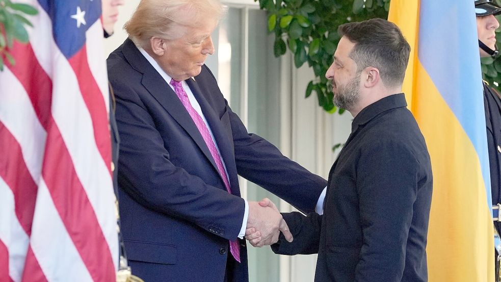 Trump appelliert an Russland und die Ukraine. Foto: Alex Brandon/AP/dpa