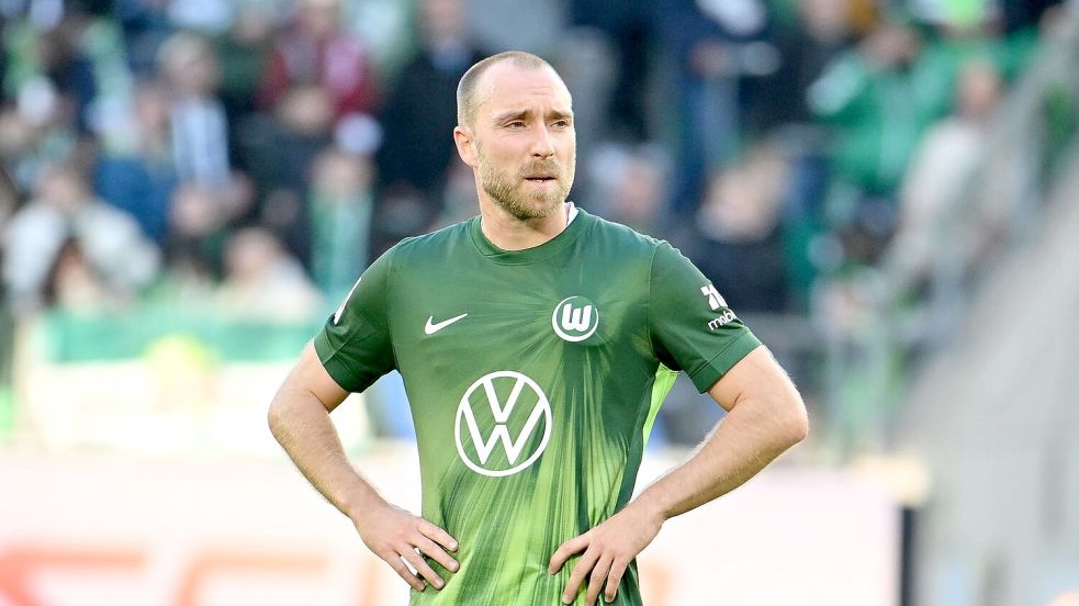 Konnte keine Impulse setzen: Wolfsburgs Christian Eriksen Foto: Swen Pförtner