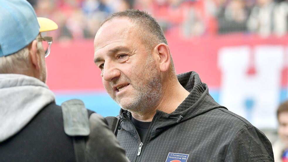 Setzte auf Offensivpower: FCH-Coach Frank Schmidt. Foto: Jan-Philipp Strobel