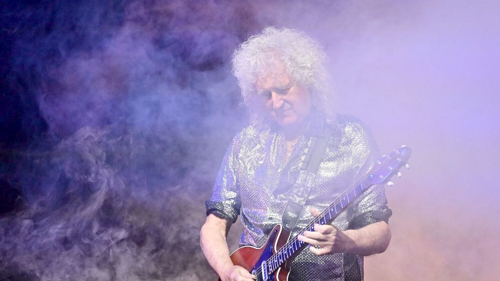 Weltberühmt, aber kein Solo ohne Fehler: Brian May stört sich nicht daran. Foto: Bernd Weißbrod