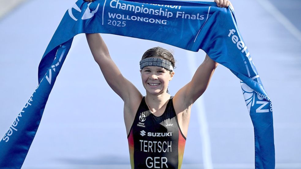 Erste deutsche Triathlon-Weltmeisterin über die olympische Distanz: Lisa Tertsch Foto: Dean Lewins