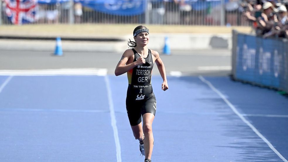 Im Sprint zum WM-Titel: Lisa Tertsch Foto: Dean Lewins
