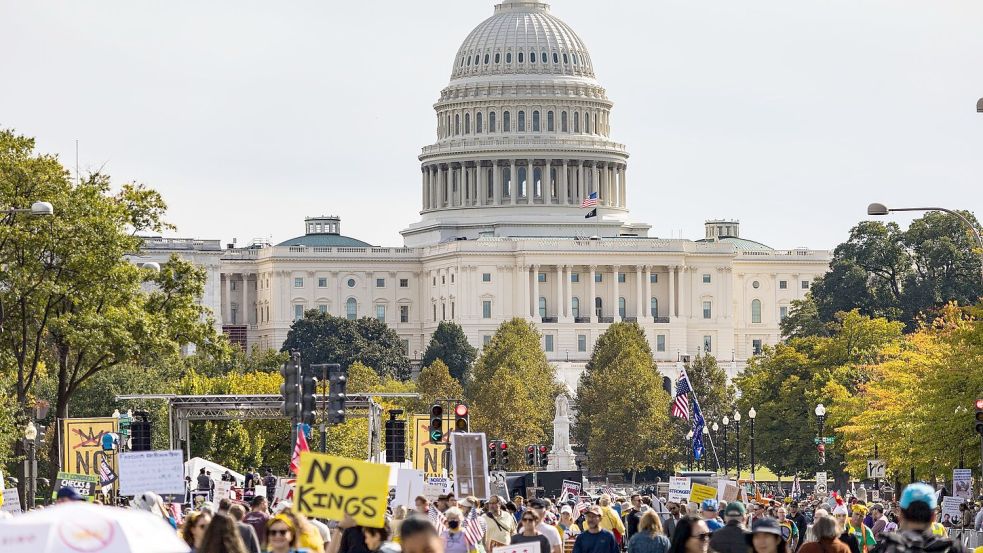 Seit Trumps zweitem Amtsantritt hat es in den USA deutlich mehr Demonstrationen gegeben als in seiner ersten Amtszeit. Foto: Tom Hudson