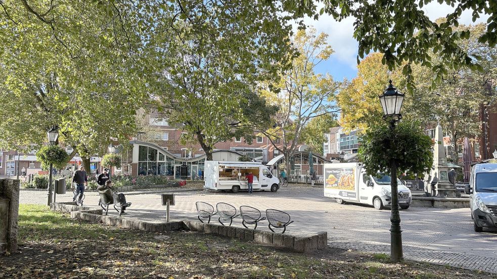 Vormittags friedlicher Marktplatz, abends gab es eine Schießerei: der Stadtgarten. Foto: Stephanie Schuurman