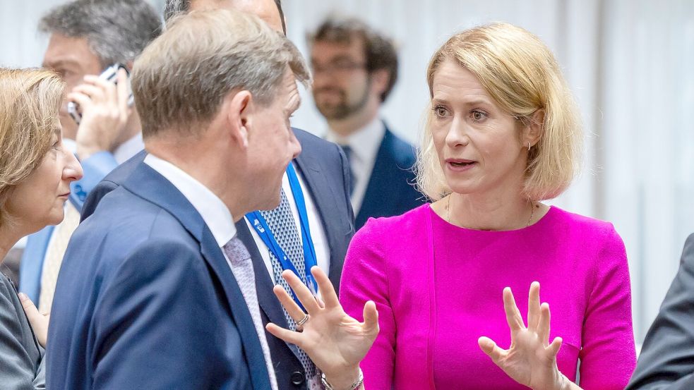 EU-Chefdiplomatin Kallas will den Druck auf Moskau erhöhen. (Archivbild) Foto: Geert Vanden Wijngaert/AP/dpa