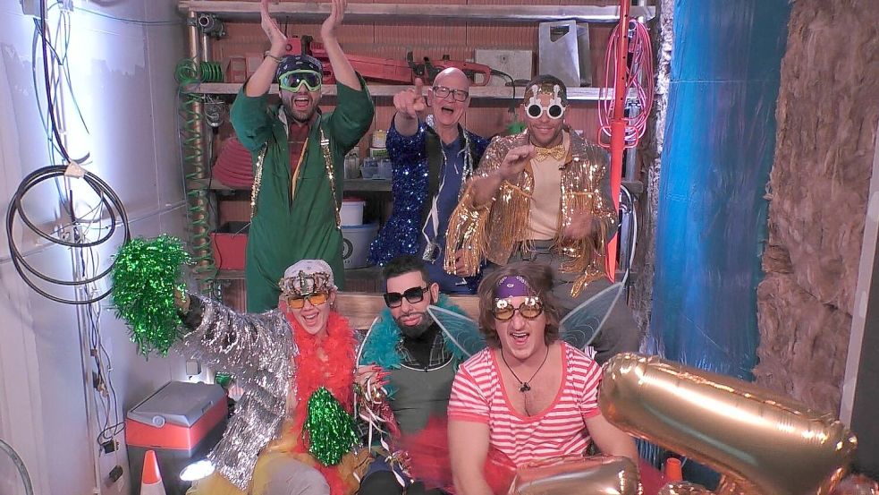 Sechs Promis standen im Finale der 13. Staffel „Promi Big Brother“. (Foto Handout) Foto: Joyn/dpa