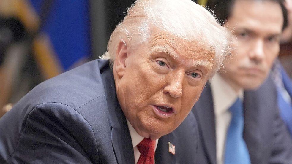 US-Präsident Trump hat der Hamas wiederholt mit Auslöschung gedroht. (Archivbild) Foto: Evan Vucci