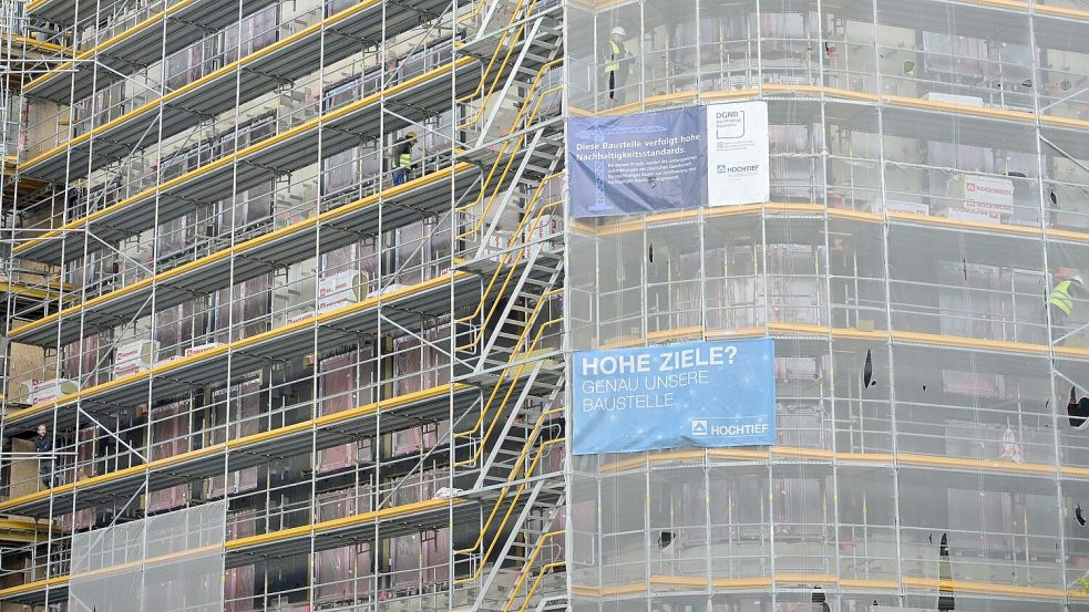 Der Hochbau hat sich im August erholt. Die Unternehmen sammelten mehr Aufträge ein. Foto: Malin Wunderlich