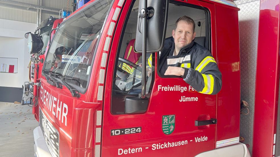Thomas Rademacher ist Ortsbrandmeister der Feuerwehr Detern-Stickhausen-Velde. Foto: Lars Löschen