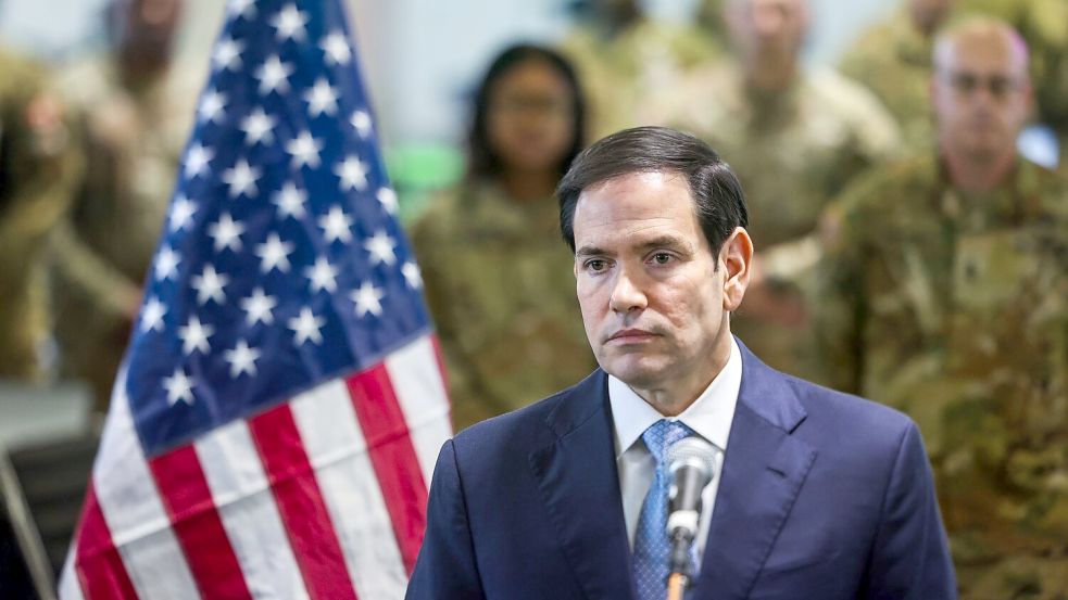 US-Außenminister Marco Rubio ist zu Besuch in Israel. Foto: Fadel Senna/Pool AFP via AP/dpa