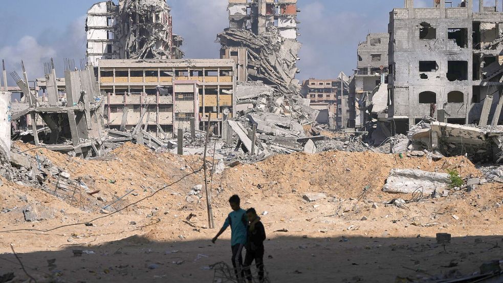 Nach dem Waffenstillstand steht die Frage im Raum, wie es im Gazastreifen weitergeht. (Archivbild) Foto: Abdel Kareem Hana/AP/dpa