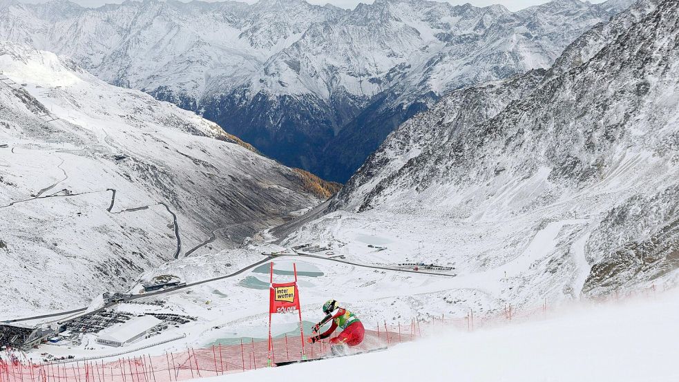 Die Österreicherin Julia Scheib feierte in Sölden ihren ersten Weltcup-Sieg. Foto: Expa/Johann Groder