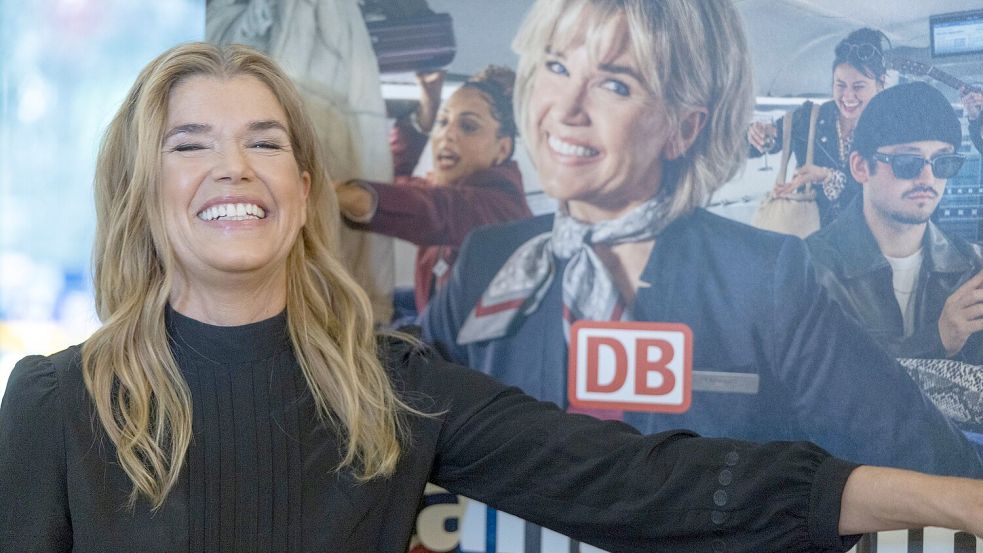 Ist das noch witzig oder fühlt man sich veräppelt? Anke Engelke wirbt jetzt selbstironisch für die Deutsche Bahn. Foto: Helmut Fricke