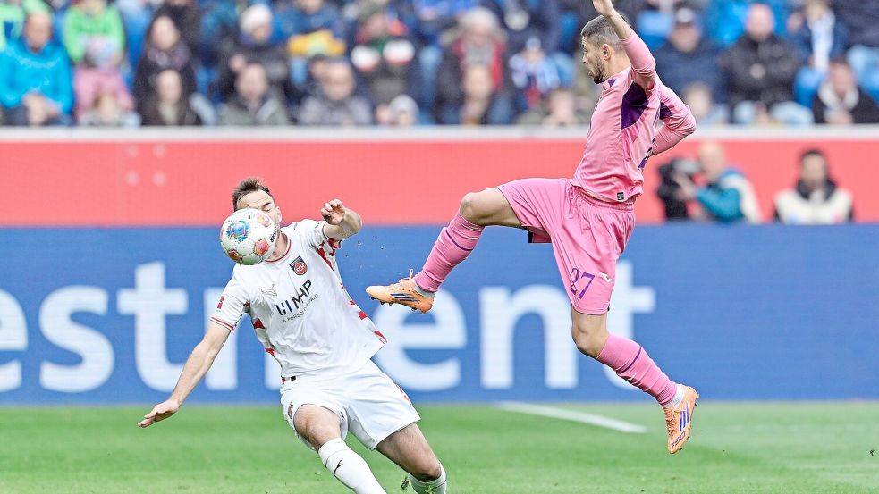 Dreh- und Angelpunkt bei Hoffenheim: Andrej Kramaric (r.). Foto: Uwe Anspach